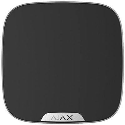 AJAX 42846.61.BL3 Wireless Outdoor Siren with Clip Lock for Branded Faceplate, Black