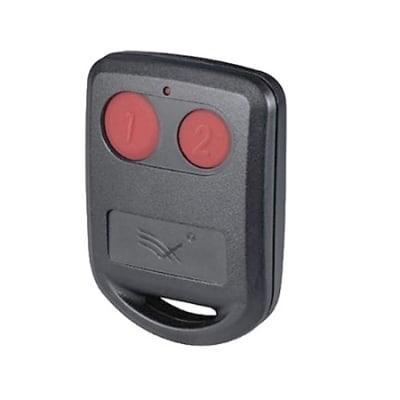Cypress WRT-2M Ranger 2-Button Mini Long-Range Transmitter, 433 MHz