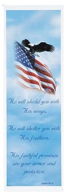 tranquil park bookmarks color printing with inspirational themes.old as single  or 4-up perforated sheets