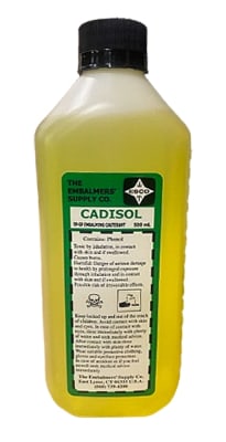 cadisol tissue cauterant a specialized tissue cauterant. formulated to dry, bleach, disinfect and preserve denuded areas.  wo