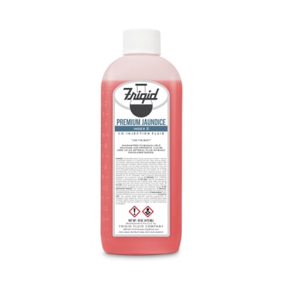 Frigid premium jaundice co-injection fluid -8 index used in funeral service operations, from lynch supply 