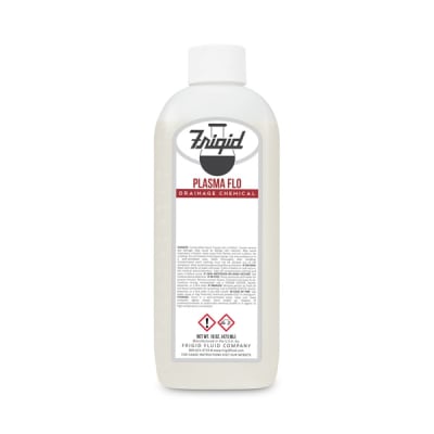 Frigid plasma flo drainage fluid used in funeral service operations, from lynch supply 
