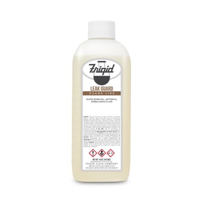 Frigid leak guard moisture reducer used in funeral service operations, from lynch supply 