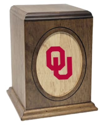 Collegiate Series Wood Cremation Urns-Oklahoma cremation supplies and equipment product