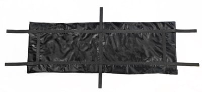 heavy duty emergency pouch
36" x 90"
envelope style
black vinyl
double lined to prevent leakage
500 lbs capacity