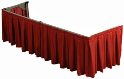 Link Casket Drape Only
Single Side Only
Â€¢Folds To 3" Deep
Â€¢66"W X 21"D X 20"H

