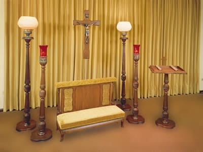 Versailles Devotional Set A Wonderful Blend Of Select Sold Cherry Wood Construction.Prayer Rail Is Detailed
