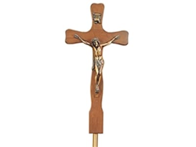 Crucifix With Adjustable Tripod Stand
Beautifully Sculpted Design
Available In Cherry Fruitwood Or Maple
Antique Bronze