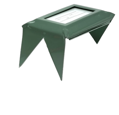 ground level marker. w.f. norman markers come in your choice of gray, black, and green.
baked galvanized steel.long lasting