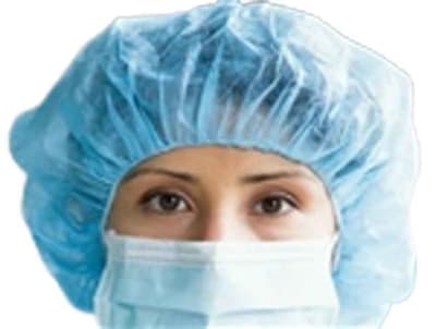 Disposable Bouffant Caps-White