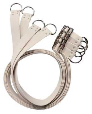  Set Of 4 Five Foot Replacementbody Lift Straps 
Nickel Plated "D" Rings With Adjustable Buckles
