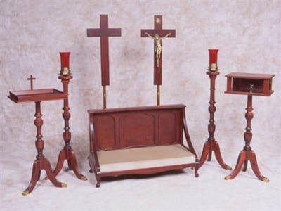 Regency Devotional Set This All Cherry Wood Grouping Is Beautifully Designed To Compliment Any Funeral Home.