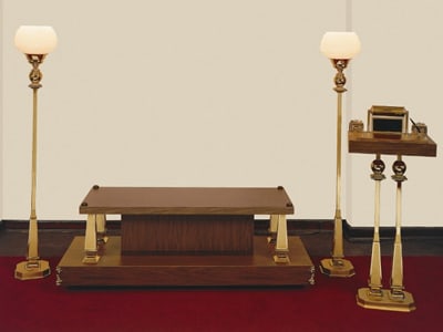 Royal  Set. This Elegant  Set Is Made Of Walnut Formica. Save Money When Purchasing The Complete Set