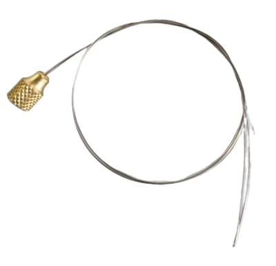 prep room snare wire for thread passer
quickly attaches to thread end for refilling.
