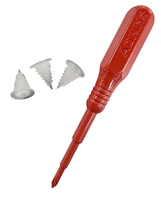 prep room adkins trocar buttons
larger and completely threaded for easier use.
provides quick and secure seal for large and s