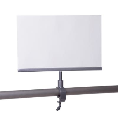 7x11 acrylic sign holder anthracite grey pipe collection retail rack sign holder mannequins express