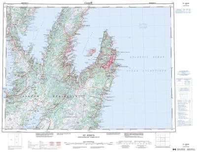 001N - ST JOHN'S - Topographic Map