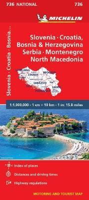 Slovenia, Croatia, Bosnia & Herzegovina, Serbia, Montenegro & the Yug. Republic of Macedonia travel map. Updated regularly, MICHELIN National Map Slovenia, Croatia, Bosnia will give you an overall picture of your journey thanks to its clear and accurate m