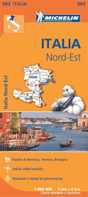 NE Italy Travel & Road map. Includes Venice, Verona and Bologna. MICHELIN Italy Northeast Regional Map scale 1:400,000 will provide you with an extensive coverage of primary, secondary and scenic routes for this region. In addition to Michelin's clear and