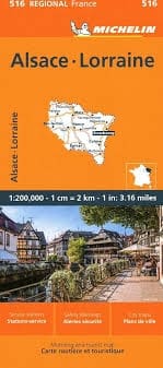 France - Alsace Lorraine Travel & Road Map. MICHELIN Alsace Lorraine Map scale 1:200,000 will provide you with an extensive coverage of primary, secondary and scenic routes for this French region. In addition to Michelin's clear and accurate mapping, this