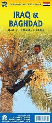 Iraq & Baghdad Travel & Road Map. The Iraq & Baghdad Travel & Road Map is an invaluable resource for travelers who wish to explore the fascinating country of Iraq, with a particular focus on the capital city, Baghdad. This topographical map offers a wealt