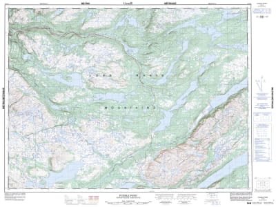012A05 - PUDDLE POND - Topographic Map