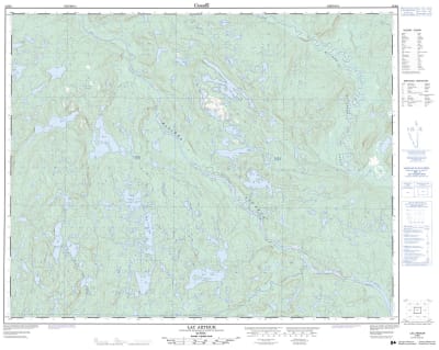 012M01 - LAC ARTHUR - Topographic Map