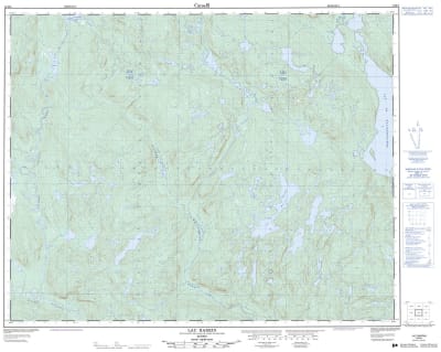 012M08 - LAC BARRIN - Topographic Map