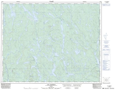 012M11 - LAC GARNEAU - Topographic Map