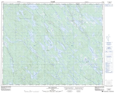 012M14 - LAC GOULLAY - Topographic Map