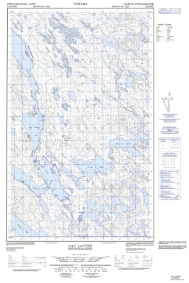 013D04E - LAC LAVOIE - Topographic Map