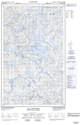 013D13W - LAC GHYVELDE - Topographic Map