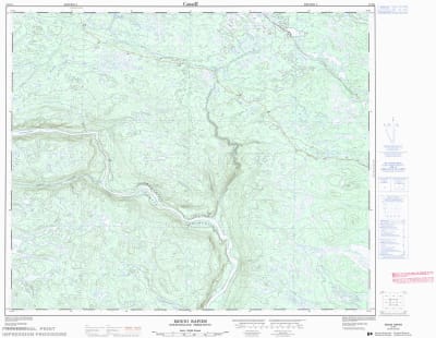 013E01 - MOUNI RAPIDS - Topographic Map