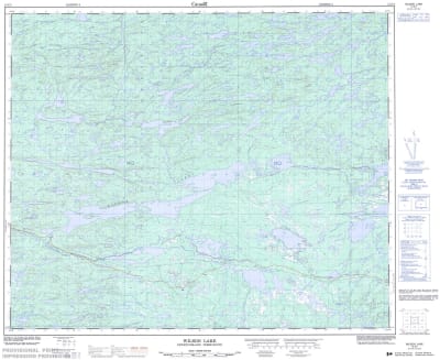 013E07 - WILSON LAKE - Topographic Map