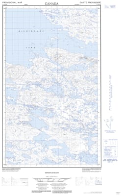 013E13E - MATING LAKE - Topographic Map