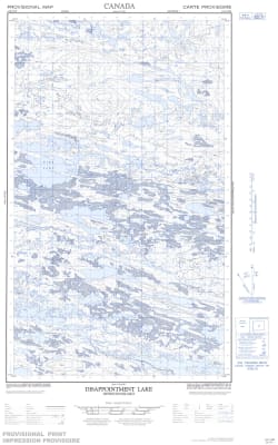 013E15W - DISAPPOINTMENT LAKE - Topographic Map