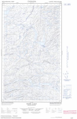 013E16E - HOPE LAKE - Topographic Map