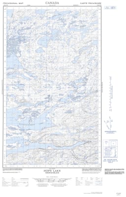 013E16W - HOPE LAKE - Topographic Map