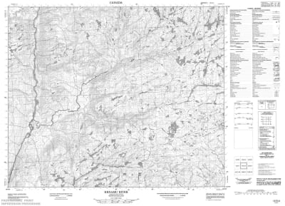 013G04 - KENAMU RIVER - Topographic Map