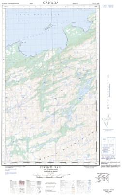 013G11E - ESKIMO PAPS - Topographic Map