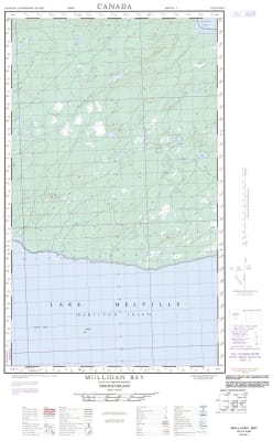 013G13E - MULLIGAN BAY - Topographic Map
