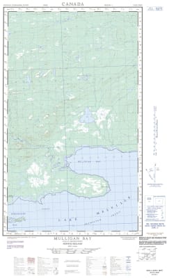 013G13W - MULLIGAN BAY - Topographic Map
