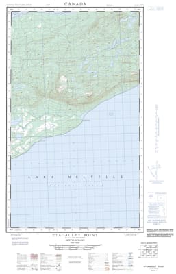 013G14W - ETAGAULET POINT - Topographic Map
