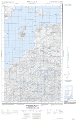 013G15W - NEVEISIK ISLAND - Topographic Map