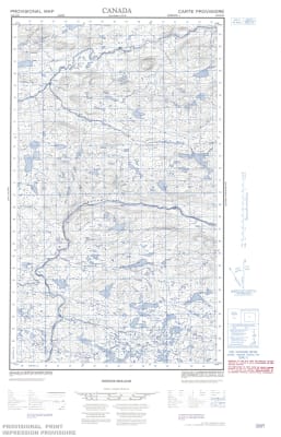 013G16E - BACKWAY LAKE - Topographic Map