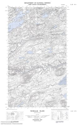 013J08W - TICORALAK ISLAND - Topographic Map