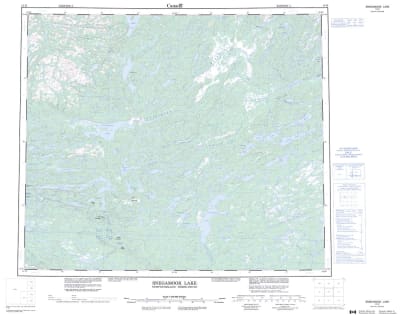 013K - SNEGAMOOK LAKE - Topographic Map