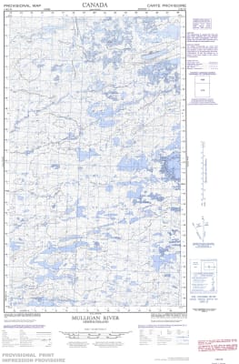 013K01W - MULLIGAN RIVER - Topographic Map