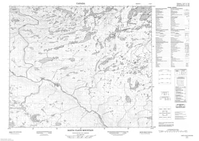 013K03 - SANTA CLAUS MOUNTAIN - Topographic Map