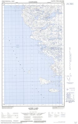 013L04W - AGNES LAKE - Topographic Map